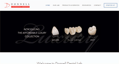 Desktop Screenshot of donnelldentallab.com