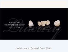 Tablet Screenshot of donnelldentallab.com